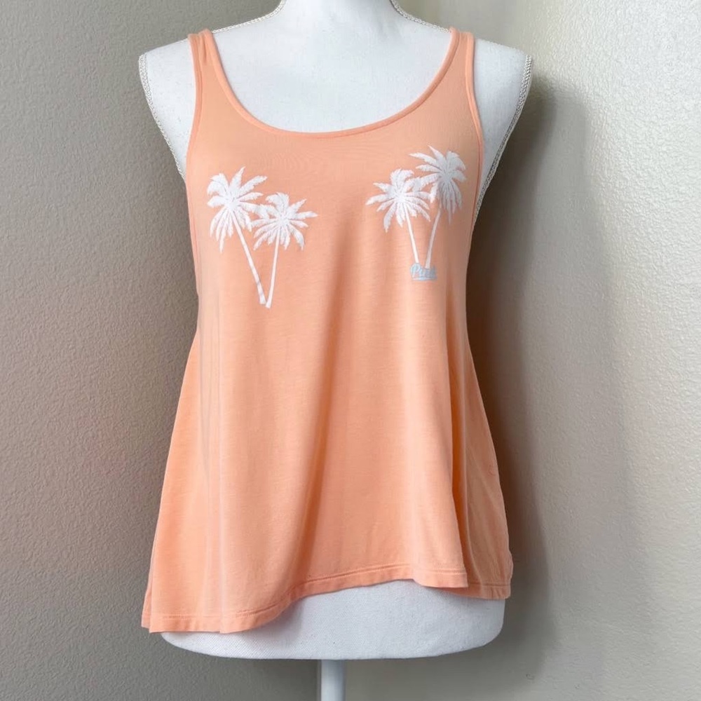 PINK Victoria’s Secret Super Soft Palm Tree Tank | Women’s Size Small